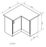 87х87 Кухня Лира (Свiт меблiв)